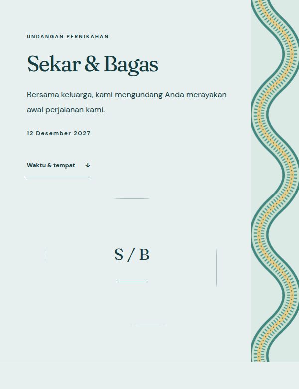 Tampilan demo tema Sasirangan Banjar