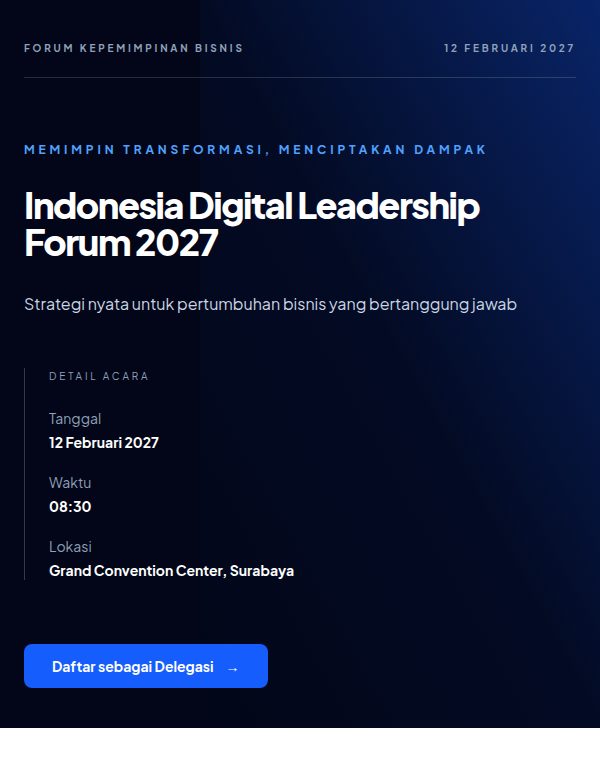 Tampilan demo tema Professional